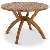 Raburg Garten-Esstisch Holz 110 cm Ø, wetterfest, runder Tisch für Garten, Terrasse, Outdoorbereich und Wintergarten, Akazie geölt, Kira