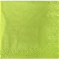 Papstar 15 X 20 Servietten, 3-lagig 1/4-Falz 33 cm x 33 cm limonengrün