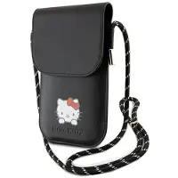 Hello Kitty Torebka Leder Tagträumerei Cord - Czarna