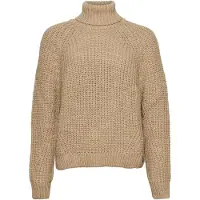 Superdry für Damen. W6110397A Lockerer Strickpullover mit Rollkragen beige (XS), Braun, Lässig, Acryl, Langarm
