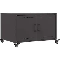 vidaXL Couchtisch Schwarz 68x50x43,5 cm Stahl