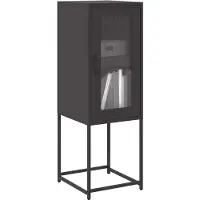 vidaXL Sideboard Schwarz 36x39x107 cm Kaltgewalzter Stahl