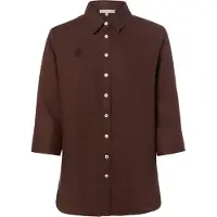 Marie Lund Leinenbluse Rihab in schoko - 0059 | Gr.: 34