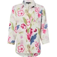 Franco Callegari Leinenbluse in mehrfarbig pink - 0046 | Gr.: 42