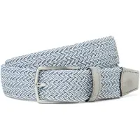Nils Sundström Gürtel in grau weiß - 0004 | Gr.: 115 cm