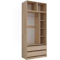 Vicco Kleiderschrank Elmo Sonoma 50 x 40 cm 3er Set, Model 61355