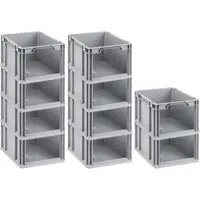 Proregal SparSet 10x Eurobox NextGen Store HxBxT 22 x 30 x 40 cm 20 Liter Front Offen Eurobehälter Transportbox