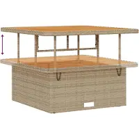 vidaXL Gartensofa-set 11 stk. 11-Sitzanzahl Beige und Creme