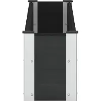 vidaXL Hochbeet Schwarz 150 x 30 x 36 cm WPC und Aluminium