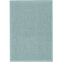 KADIMA DESIGN Terrassenteppich Unifarben Robust Waschbar Strapazierfähig | Blau 120x170 cm Terrasse Garten Schadstoff Saugroboter | DAFNE –