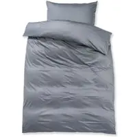 Doris Meyer Uni Interlock Jersey Bettwäsche 135x200 cm + 80x80 cm | anthrazit - grau