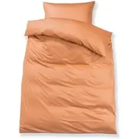 Doris Meyer Uni Interlock Jersey Bettwäsche 155x200 cm + 80x80 cm | terra - orange