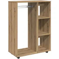 vidaXL Kleiderständer Artisan-Eiche 80x40x110 cm Holzwerkstoff