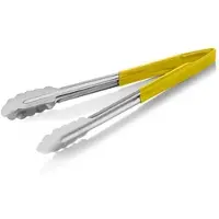 WAS Germany 20x HACCP Universalzange HACCP Tongs, 30 cm, gelb, Chromstahl 18/0