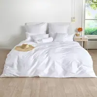 TRAUMSCHLAF Uni Mako-Satin Bettwäsche, Bettbezüge und Kissenbezüge einzeln Kissenbezug einzeln 40x40 cm | weiss - weiß