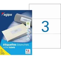 Agipa Universal-Etiketten, 210 x 99 mm, weiá, rechteckig