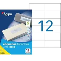 Agipa Universal-Etiketten, 105 x 48 mm, weiá, rechteckig