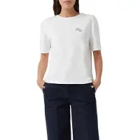 Comma T-shirts White Größe: 42 | Ausgestellte Hosen Outlet | Damen | Weiß