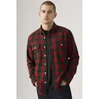 Levi's Jackson Worker Calvin Plaid Rhythmic Red Größe: S | Casual hemden Outlet | Herren | Rot