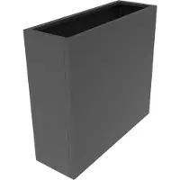 Casa.pro Pflanzkübel Vaargel 82x90x30 cm verzinkter Stahl Anthrazitgrau