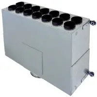 Maico Luftverteile aus Blech MF-BV63-160-14 14 AnschlüsseAnschluss Flexrohr MF-F63