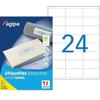 Agipa Universal-Etiketten, 70 x 35 mm, weiá, rechteckig