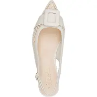 Marco Tozzi Damen Pumps Weboptik Zierschnalle 2-89500-46, Größe:37 EU, Farbe:Beige
