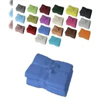 EXKLUSIV HEIMTEXTIL Badetuch 2er Set 100 x 150 cm Royalblau