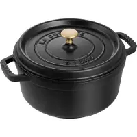 Staub Cocotte Bräter new Classic Gusseisen 5 l Ø26cm schwarz