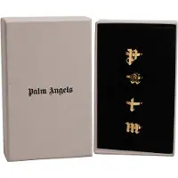 Palm Angels Set von 4 Ringen mit Logo-Buchstaben PMOC015E23MAT0017676