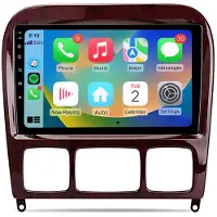 AWESAFE Android Autoradio 9 Zoll 64GB für Mercedes S-Klasse W220 (1998–2005) mit CarPlay & Android Auto Navigation & Bluetooth
