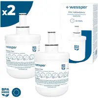 Wessper 2× Wasserfilter Ersatz für Samsung DA29-00003A/F/G – Side-by-Side Kühlschrank
