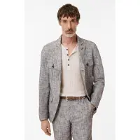 John Varvatos Notch Lapel Jacket With Front Panel And Hazelnut Größe: 52 | Blazer Outlet | Herren | Weiß