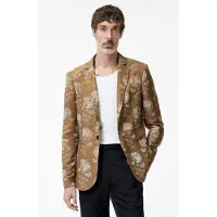 John Varvatos One Button Skinny Notch Lapel Soft Jacke Copper Größe: 48 | Blazer Outlet | Herren | Braun