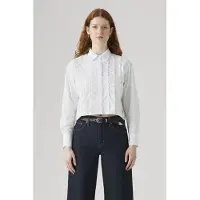 Levi's Cropped Harlie Tuxedo Shirt Größe: S | Business hemden Outlet | Damen