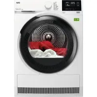 AEG TR8HGBG8B, Freistehend, Frontlader, Wärmepumpe, Weiß, Schwarz, 118 l