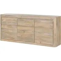 MASSIVMOEBEL24.DE MASSIVMOEBEL24 Sideboard Mango 185x40x80 weiß lackiert TORONTO #301