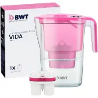 BWT Vida 2,6L, Pitcher-Wasserfilter, 2,6 l, Pink, Transparent