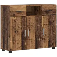 vidaXL “2026 Modern“ Braun Holzschrank Altholz 88,5 x 30,5 x 73 cm Holzwerkstoff - Designermöbel 33932 - Wohnwände