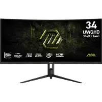 MSI MAG 342CQRF E20, 86,4 cm (34"), 3440 x 1440 Pixel, UltraWide Quad HD, LCD, 0,5 ms, Schwarz