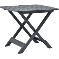 Furnicato Gartentisch Klappbar Anthrazit 79x72x70 Cm Kunststoff