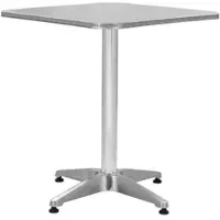 Furnicato Gartentisch Silbern 60x60x70 Cm Aluminium