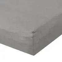 TRAUMSCHLAF Zwirn-Jersey Elasthan Spannbetttuch De-Luxe 140x200 - 160x220 cm | titan - grau
