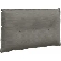 vidaXL Rückenkissen Hellgrau 80 x 50 cm Cordstoff
