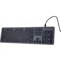 Hama Verkabelte Tastatur CK-400 schwarz-grau