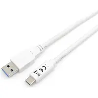 Equip USB 3.2 Gen 1 Typ A auf Typ C Kabel, M/M, 1 m, 1 m, USB A, USB C, USB 3.2 Gen 1 (3.1 Gen 1), 5 Gbit/s, Weiß