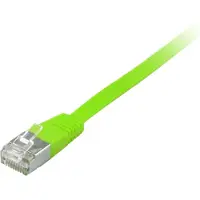 Equip Cat.6A U/FTP Flat Patchkabel, 10m, Grün, 10 m, Cat6a, U/FTP (STP), RJ-45, RJ-45, Grün
