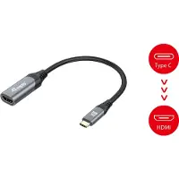 Equip USB-C auf HDMI 2.1 Adapter, 8K/30Hz, 0,15 m, USB Typ-C, HDMI, Männlich, Weiblich, Gerade