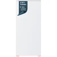 Homex CFB1811E Einbaukühlschrank mit Gefrierfach, 122cm Nische - 181 Liter, Schlepptürtechnik, LED-Beleuchtung, 39 dB