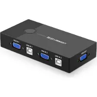 UGREEN 30357 KVM Switch Box 2-port VGA Video Adapter 2 in 1 (black)